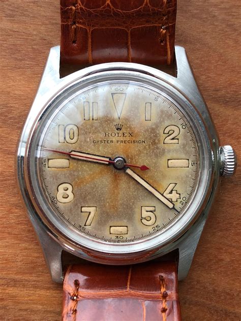 Rolex Precision Vintage 1945 18k Rolex Certified Chronometer 